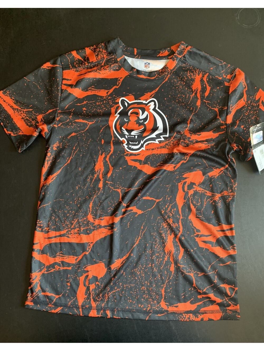 NFL Team Apparel Cincinnati Bengals Camo Performance T-Shirt Youth L